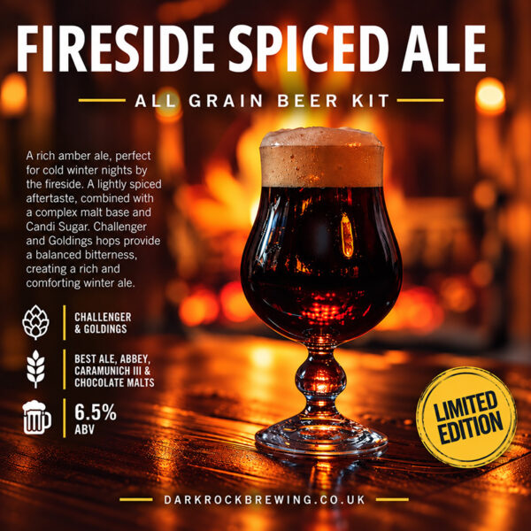 Dark Rock Fireside Spiced Winter Ale Homebrew Beer Kit