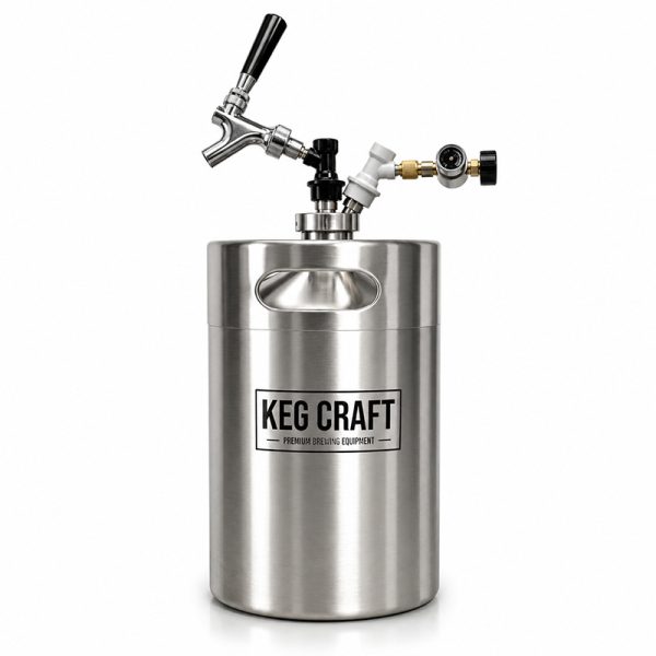 Keg Craft Stainless Steel Homebrew 5 Litre Mini Keg