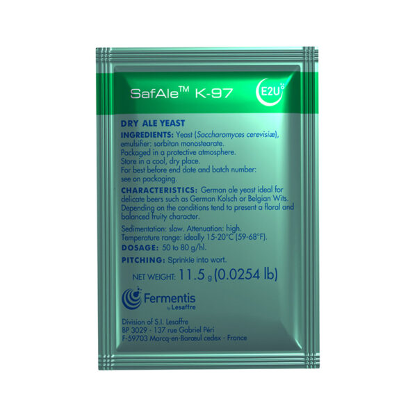 Safale K-97 Homebrew Yeast