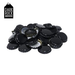 50 Crown Caps - Black