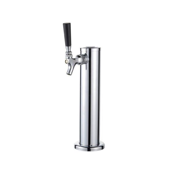 Draft Beer Tower - Chrome Single Faucet