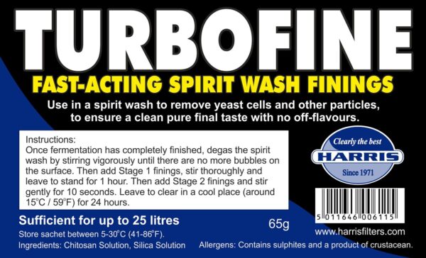 Turbofine - Fast-Acting Spirit Wash Finings
