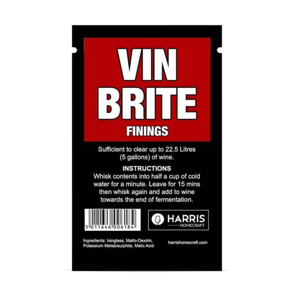 Harris Vin Brite Finings - Single Dose