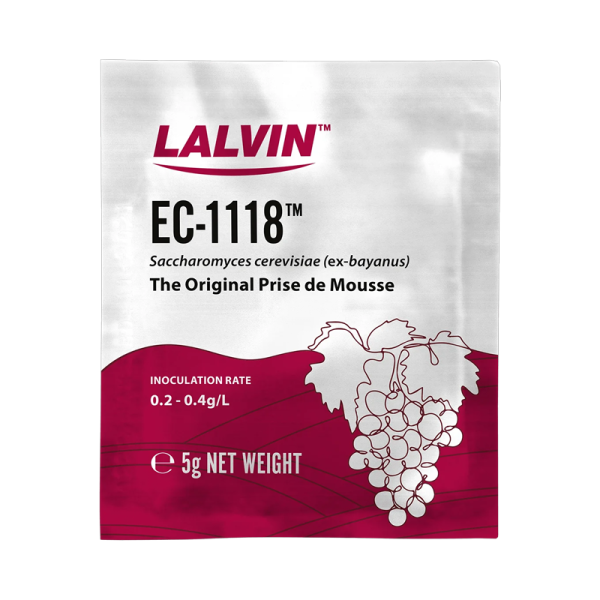 Lalvin EC-118 Wine Yeast for homebrew winemaking