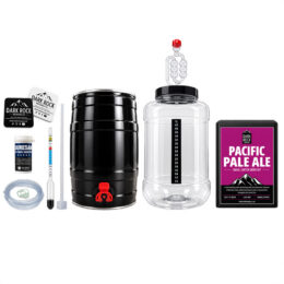 Dark Rock small batch homebrew beer starter kit with party keg - pacific pale ale