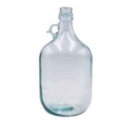 4.5 litres (1 gallon) glass demijohn