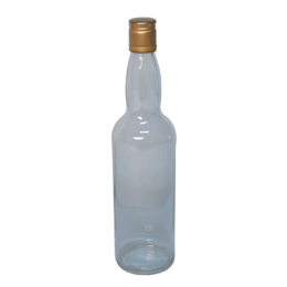 New glass 70cl spirit bottle with screw cap