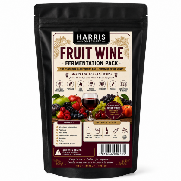 Fruit Wine Fermentation Pack with Recipes