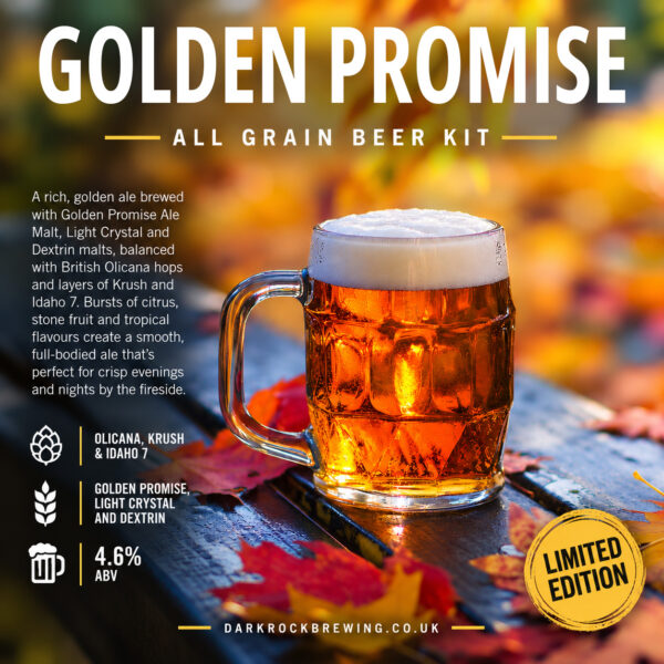 Dark Rock Golden Promise All Grain Homebrew Beer Kit