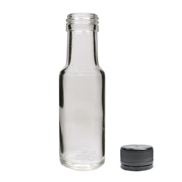 100ml Glass Bottle with Cap - perfect for small samples of homebrew wine and spirits