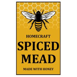 Spiced Mead Bottle Label