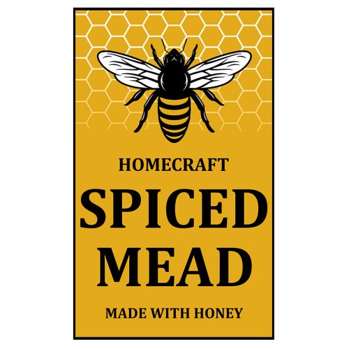 Spiced Mead Bottle Label