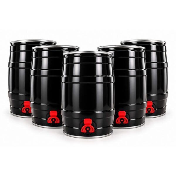 Metal 5 Litre Homebrew Party Keg x 5