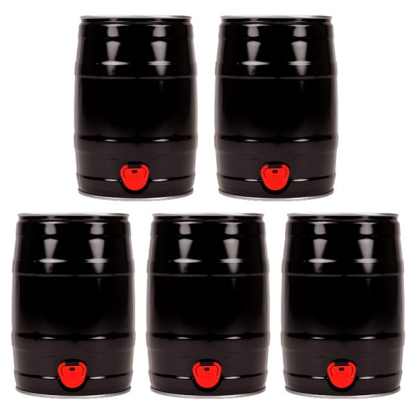 Metal 5 Litre Party Mini Keg x 5