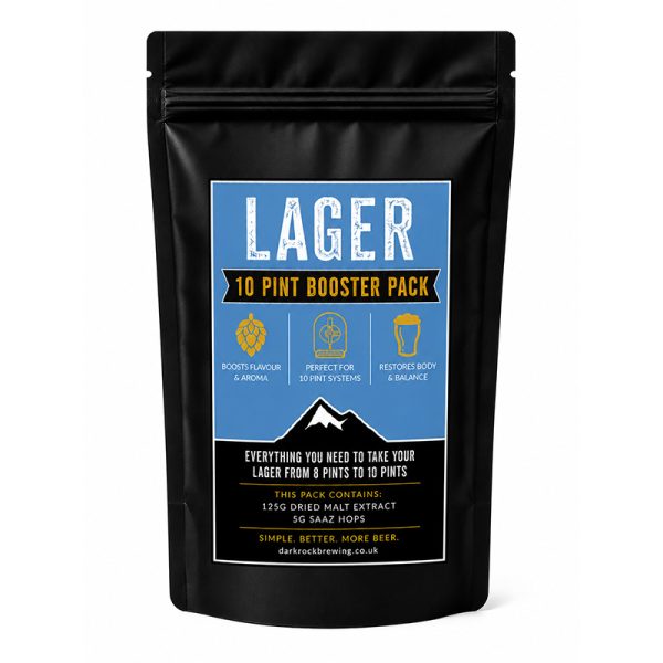 Dark Rock 10 Pint Lager Home Brew Beer Kit Booster Pack