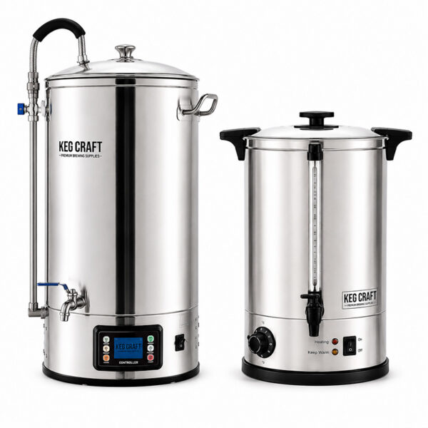 Keg Craft Complete All Grain Brewing System and Sparge Water Heater Homebrew Bundle