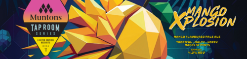 Tap Room Mango Retailer Web Banner (1250 × 300px) - Dark Rock Brewing Tap Room Xplosion Mango Pale Ale - 37 pint beer kit by Muntons